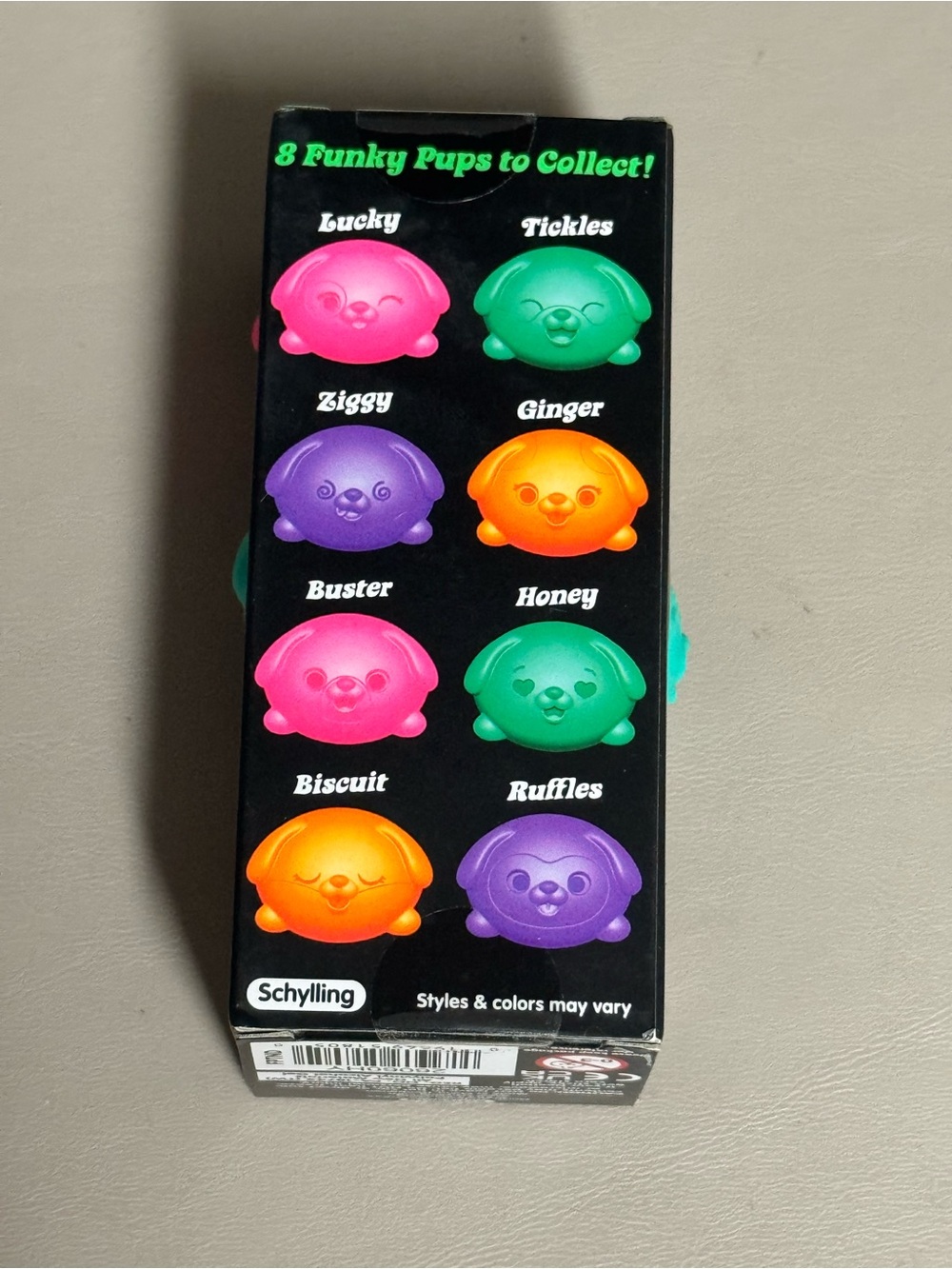 Teenie Needoh Funky Pup 3-Pack - Pink, Purple and Teal - Picture 3 of 7
